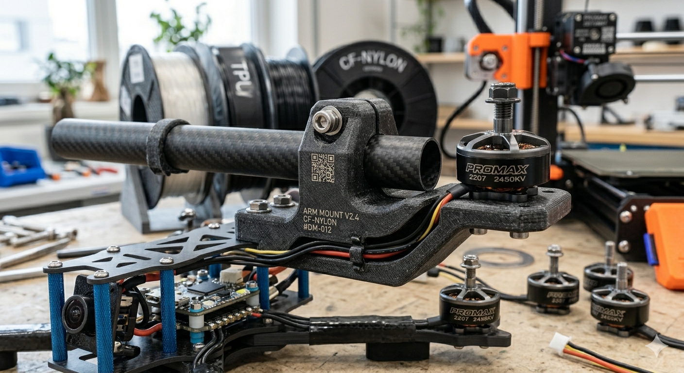 Custom drone arm part